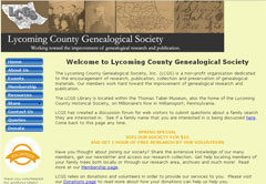 Lycoming County Genealogical Society Lycoming County Genealogical Society